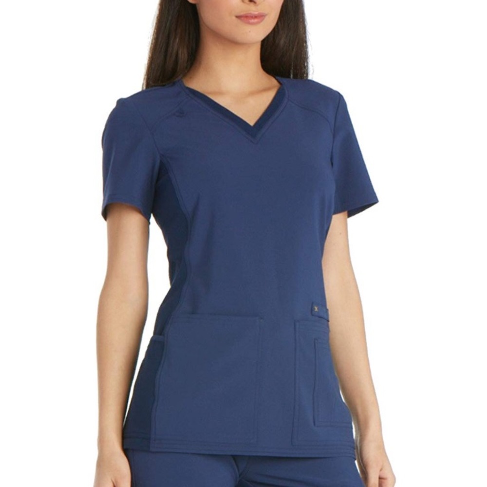 Cherokee iflex navy scrub top